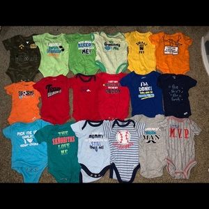 Newborn baby boy clothing lot